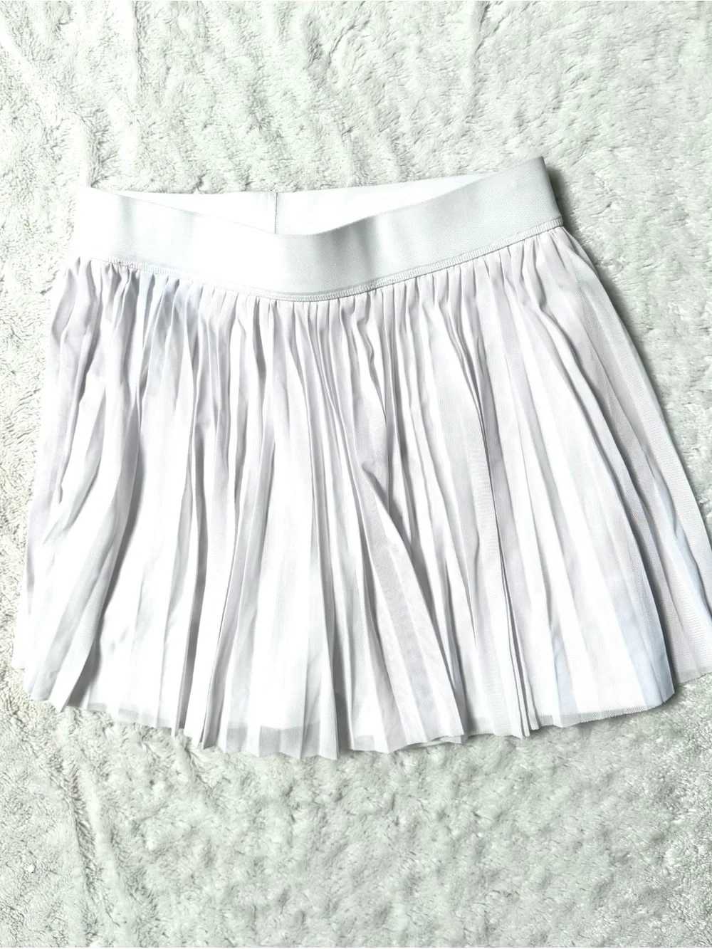 Terez TLC Mesh Layover Tennis Skirt in white - Picture 3 of 10